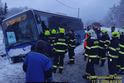 Havárie autobusu: Školáci skončili v příkopu
