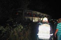 Havárie českého autobusu v zahraničí: 4 tězce zranění