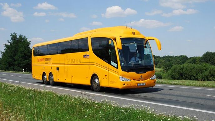 Autobus Irizar/Volvo společnosti Student Agency