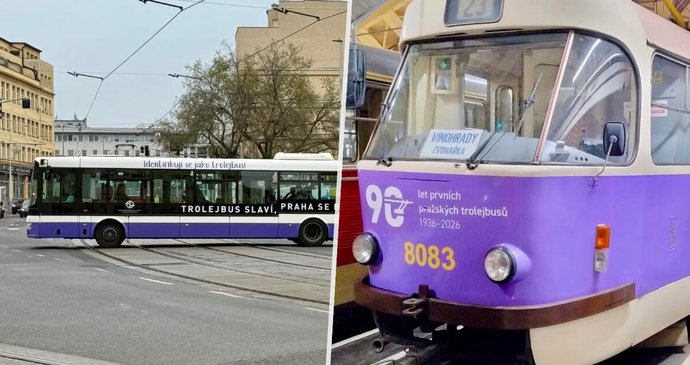 Nové polepy k výročí 90 let od zahájení trolejbusové dopravy