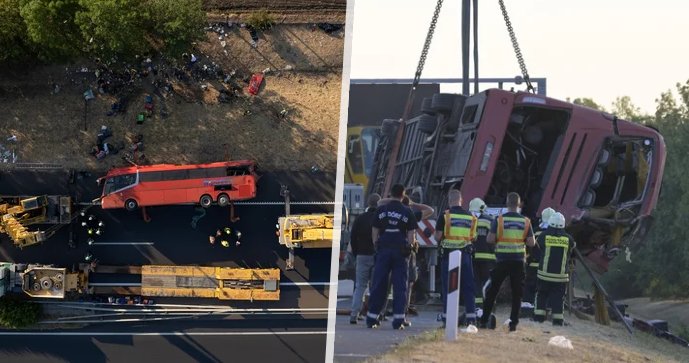 Tragická nehoda polského autobusu v Maďarsku.