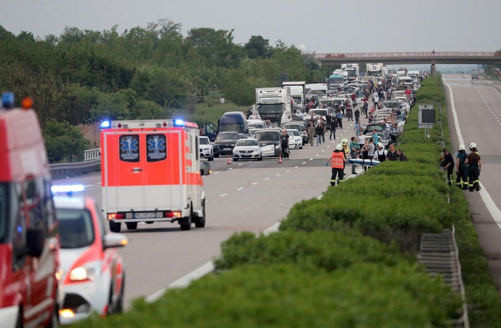 Dopravní nehoda v Německu (ilustrační foto)
