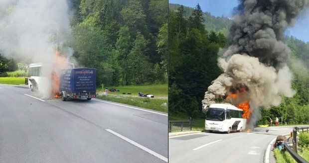 Svědectví požáru v autobusu: Z hořícího pekla jsme unikli na poslední chvíli!