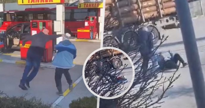 Autobusák ztratil nervy! Na pumpě v Malackách zbil seniora.