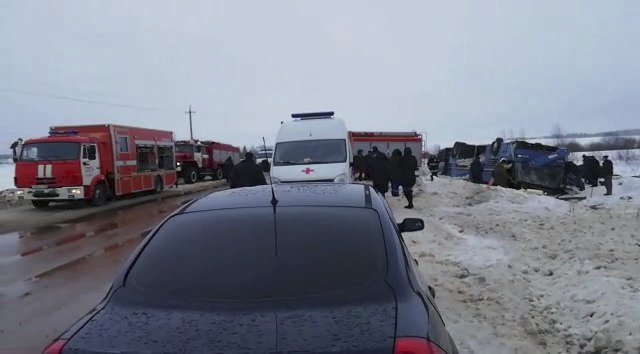 Tragická nehoda autobusu v Rusku