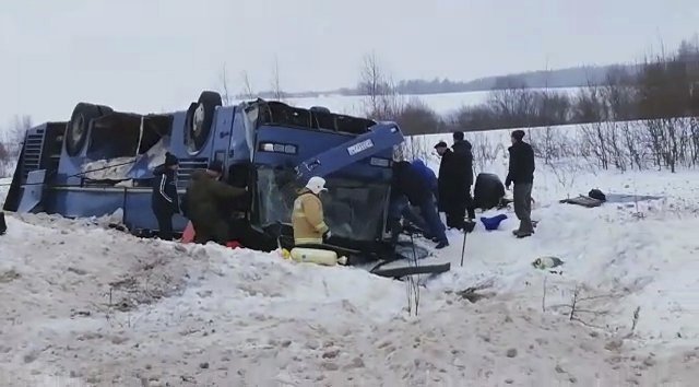 Tragická nehoda autobusu v Rusku