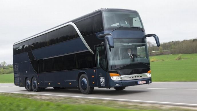 Autobus Setra S431DT, který nakoupí Student Agency