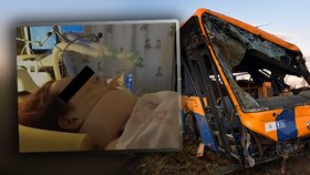 Tornádo odmrštilo autobusové kterém jeli cestující, několik metrů ze silnice do polí. Jela v něm i Silvie (14), vážně zraněnou ji transportovali do nemocnice do Vídně.