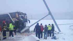 Slovenská policie obvinila řidiče českého autobusu za nehodu