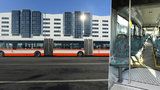 Rekordní dlouhán se rozjel Prahou: Autobus Van Hool bude vozit cestující na letiště