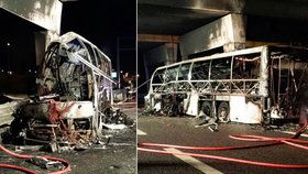 Autobus s maďarskými školáky začal hořet, 16 lidí zemřelo.