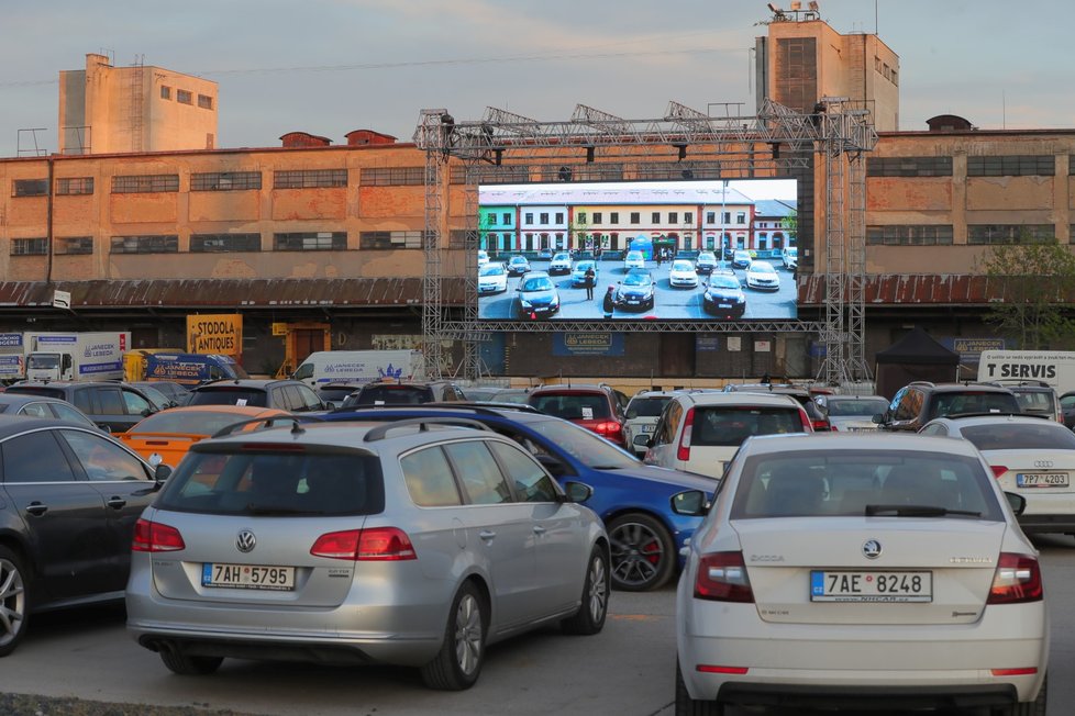 Autokino na pražském Žižkově