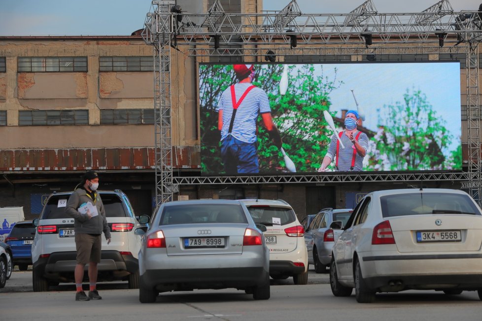 Autokino na pražském Žižkově