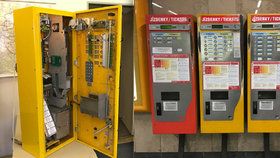 Automaty na jízdenky v pražské MHD. Takto vypadají jejich útroby.