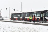 Kalamita na silnicích. Kvůli rannímu sněhu kolabuje pražská příměstská doprava