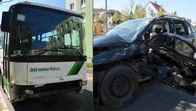 K dramaticky vypadající autonehodě došlo v Plzni.