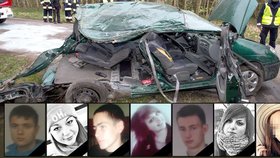 Při autonehodě zahynulo sedm náctiletých Poláků. Řidič byl velmi pravděpodobně opilý.
