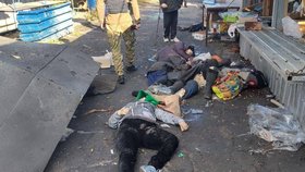 Následky ruského útoku na město Avdijivka na Ukrajině (12. 10. 2022)