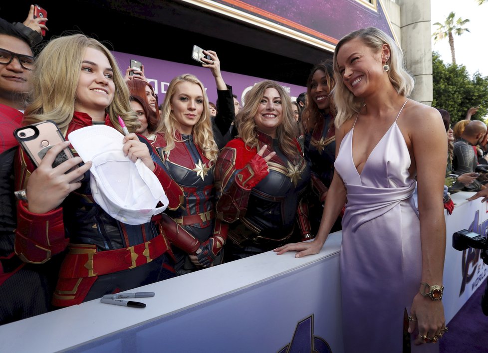 Herečka Brie Larson je hraje v Avengerech Captain Marvel