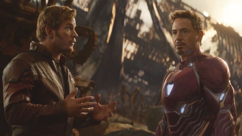 Avengers: Infinity War: Strážce galaxie Star-Lod a... ehm, železný muž Iron Man si to nenechali ujít