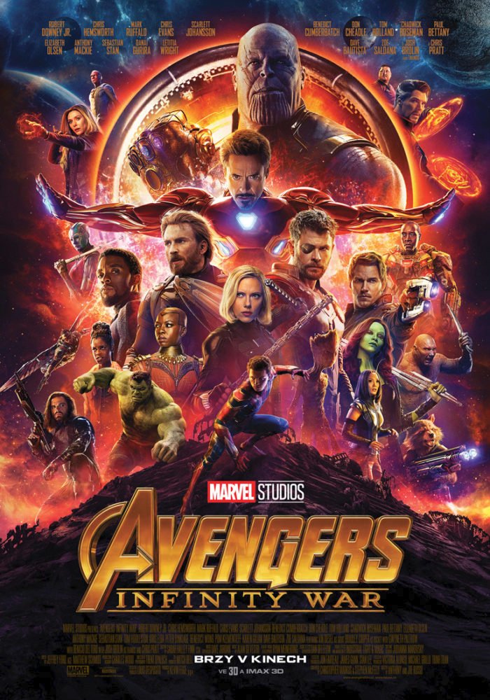 Snímek Avengers: Infinity War přináší od 26. dubna 2018 epický souboj hrdinů.