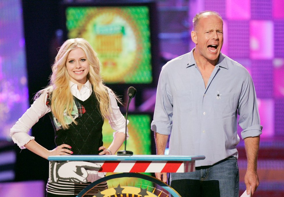 Avril Lavigne a Bruce Willis