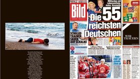 Fotky utopeného chlapce šokovaly svět: Svou výzvu k urychlenému hledání řešení uprchlické krize uvedl i německý Bild