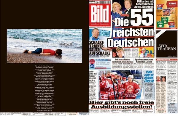 Fotky utopeného chlapce šokovaly svět: Svou výzvu na urychlené hledání řešení uprchlické krize uvedl i německý Bild