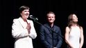 Režisérka Lilja Ingolfsdottir, herec Oddgeir Thune a herečka Helga Guren Režisérka Lilja Ingolfsdottir, herec Oddgeir Thune a herečka Helga Guren