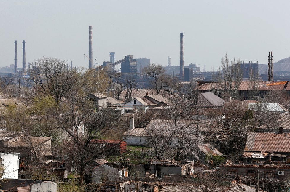 Útok na ocelárny Azovstal v Mariupolu (18. 4. 2022)