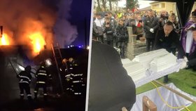 Čtyři děti a prababička uhořely v provzorním příbytku.