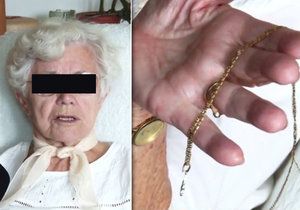 Seniorka (88) se ubránila feťákovi (37). Zachránila řetízek a zloděje ještě popadla za batoh.