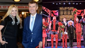 Andrej Babiš vyvedl partnerku Moniku na muzikál Kinky boots (Sexy botky) na Broadwayi.