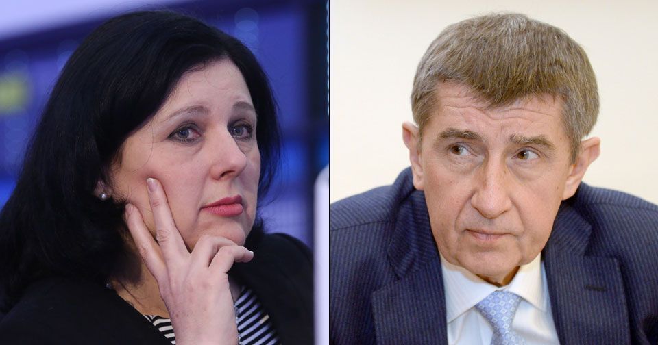 Andrej Babiš a Věra Jourová