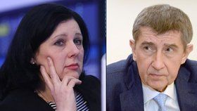 Andrej Babiš a Věra Jourová