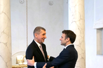 Expremiér Andrej Babiš na setkání s Emmanuelem Macronem (10.1.2023)
