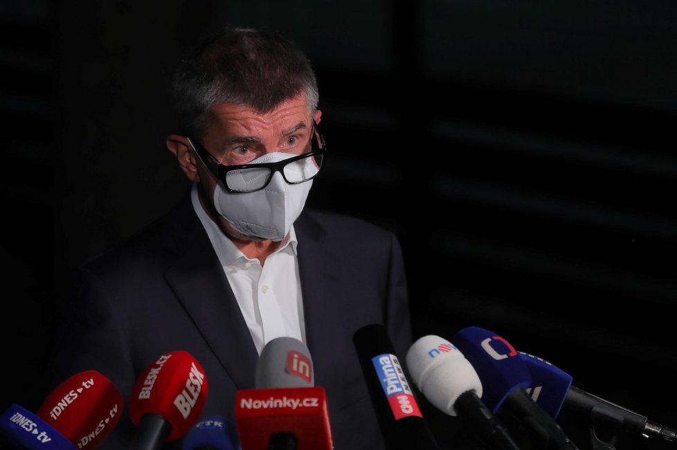 Premiér Andrej Babiš (ANO) okomentoval výsledek voleb (4. 10. 2020)