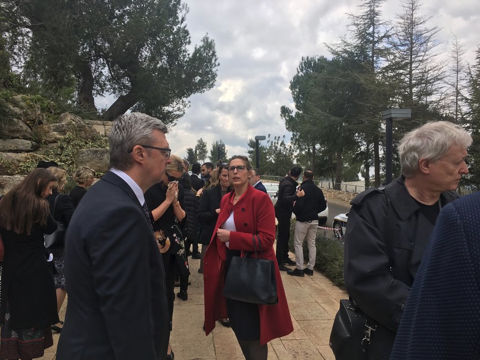 Monika Babišová se v Jeruzalémě rozplakala na návštěvě Muzea historie holokaustu (20. 2. 2019).