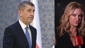 Premiér v demisi Andrej Babiš (ANO) a jeho žena Monika