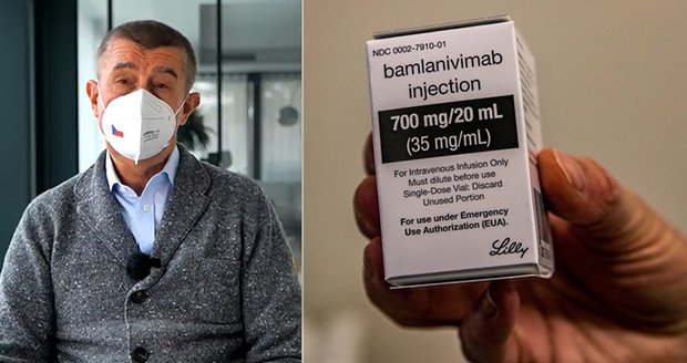 Babiš propaguje lék bamlanivimab proti těžkému průběhu covidu. Schytal to i profesor