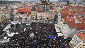 Protest proti Andreji Babišovi a Marii Benešové v Praze (29. 4. 2019)