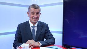 Premiér Andrej Babiš ve studiu Blesku.