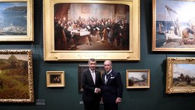 Český premiér Andrej Babiš se setkal 24. 10. 2018 v Londýně se starostou London City Charlesem Bowmanem