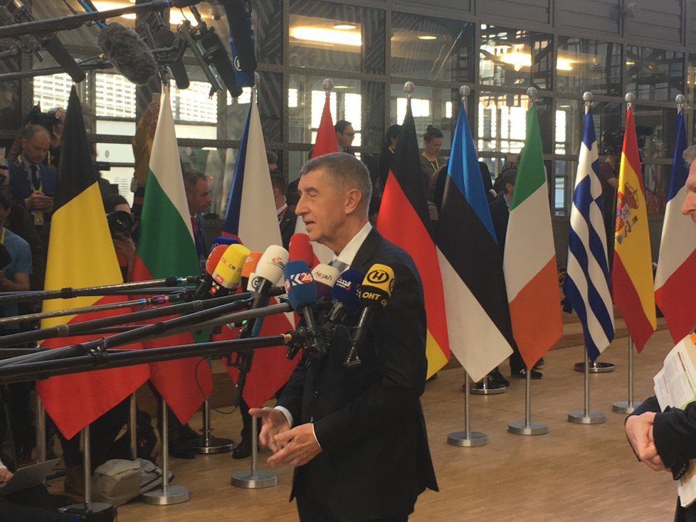 Premiér Andrej Babiš v dubnu 2019 v Bruselu