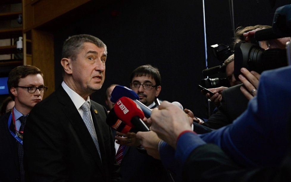 Andrej Babiš poprvé jako premiér na jednání Evropské rady v Bruselu