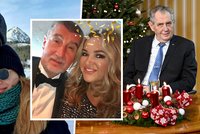 Silvestr politiků: Čaputová s přítelem na dovolené, Zeman v domácí péči a Babišovo přání