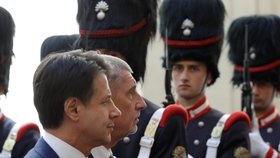 Italský premiér Giuseppe Conte a jeho český protějšek Andrej Babiš (28. 8. 2018)