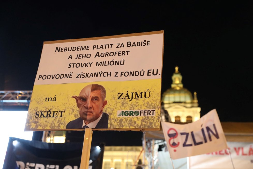 Demonstrace za odstoupení premiéra Andreje Babiše (10. 12. 2019)