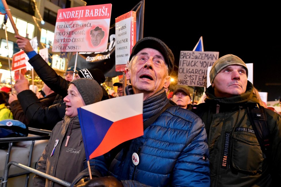 Demonstrace za odstoupení premiéra Andreje Babiše (10. 12. 2019)