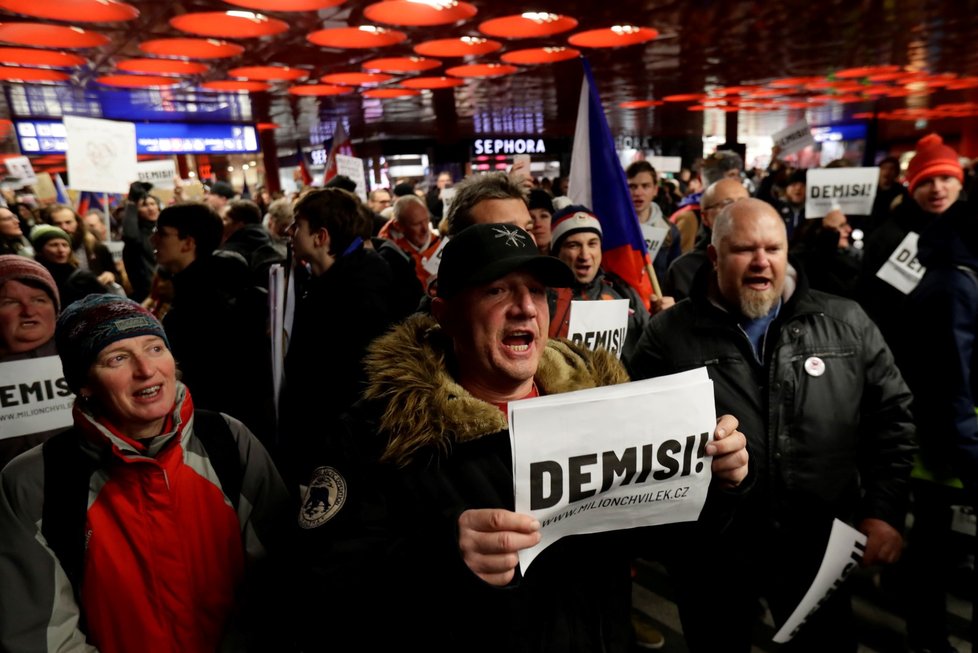 Demonstrace za odstoupení premiéra Andreje Babiše (10. 12. 2019)